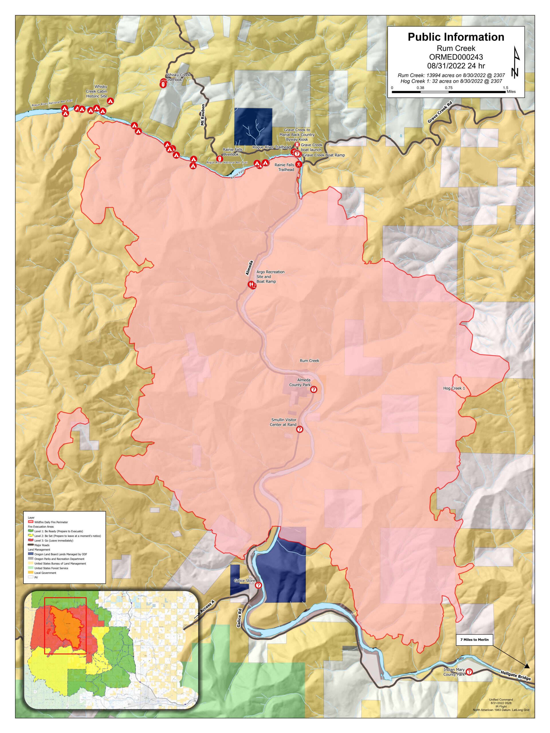 Fire Activity Increases On Rum Creek Fire In Josephine County – OREGON ...