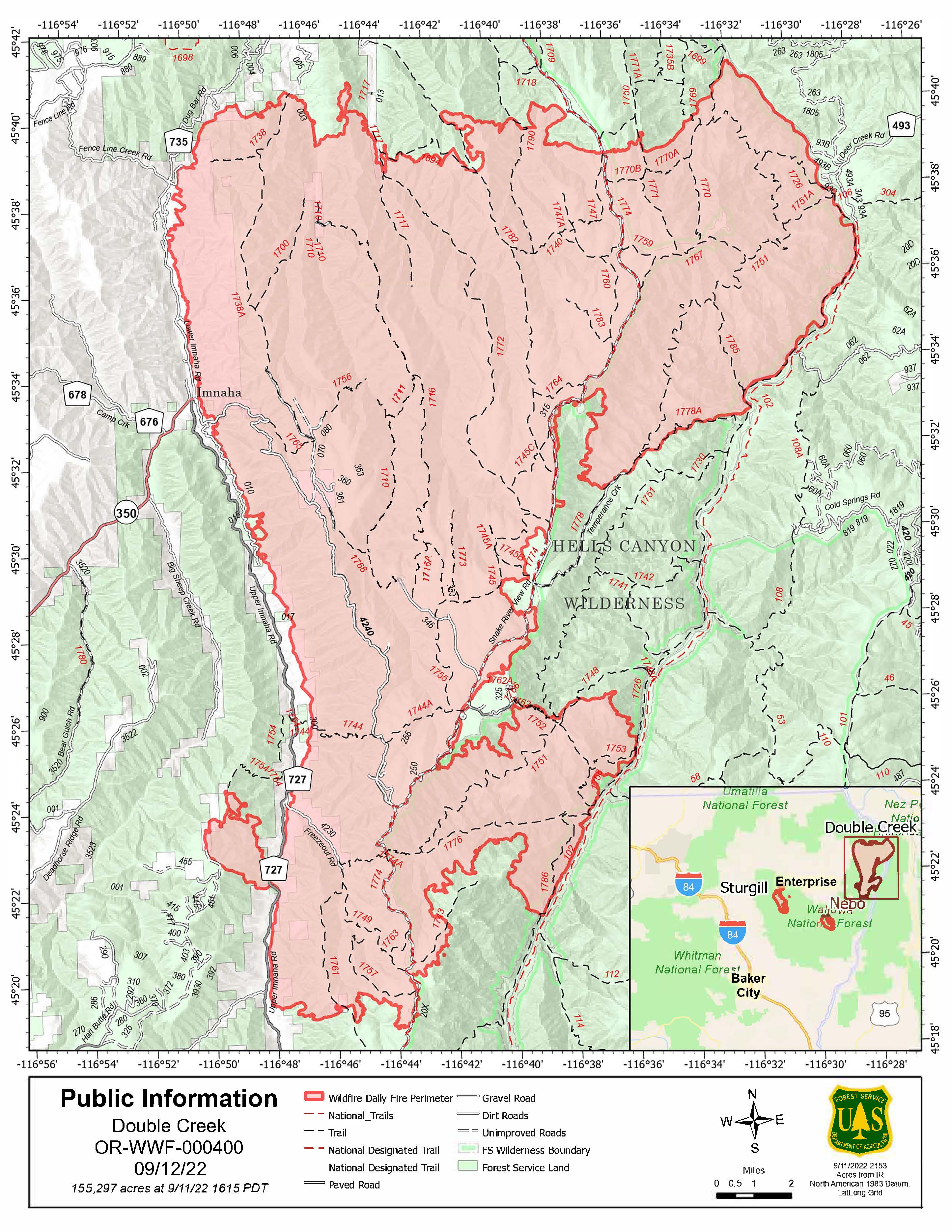 Double Creek Fire containment remains at 15%, minimal growth on ...