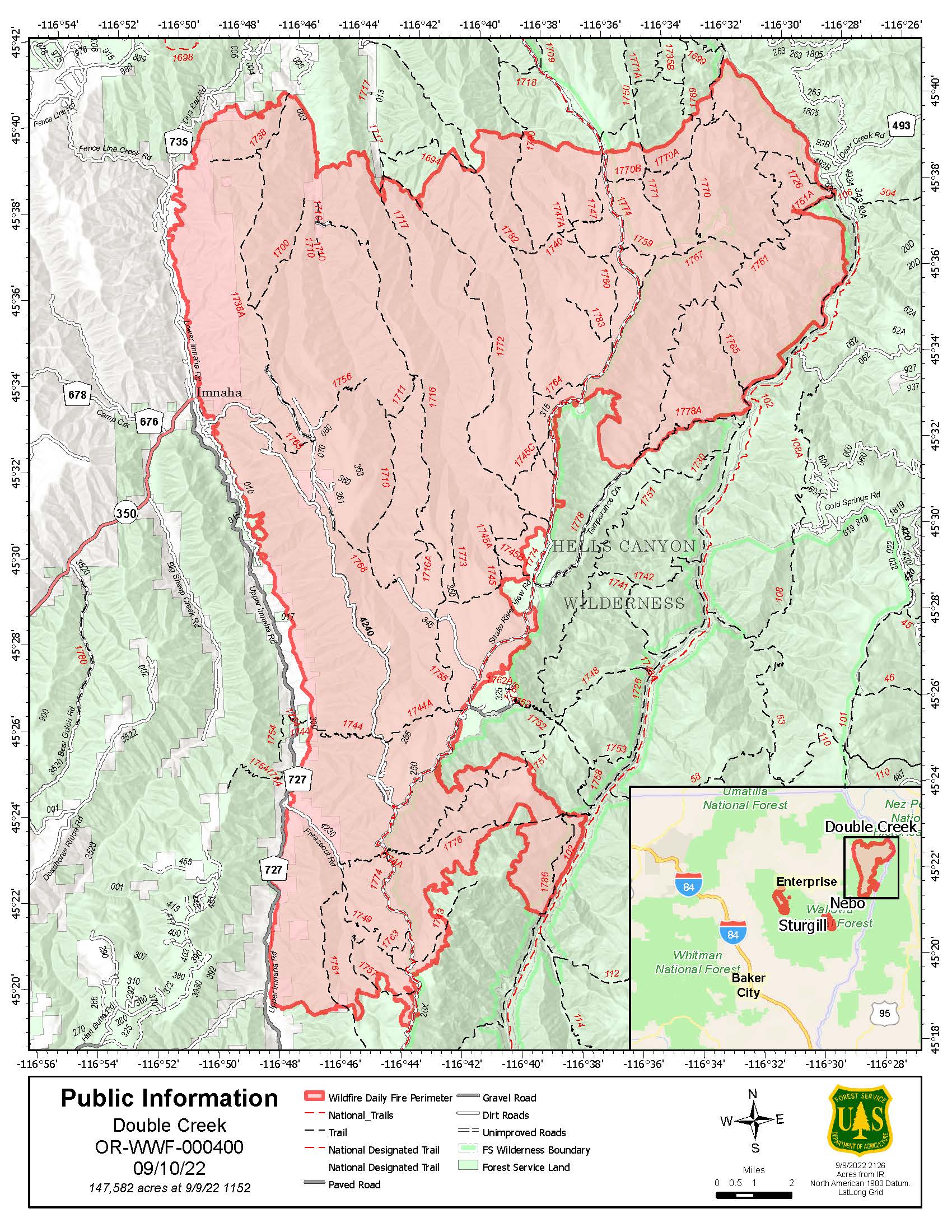 Double Creek Fire containment holds at 15%, work continues on Sturgill ...