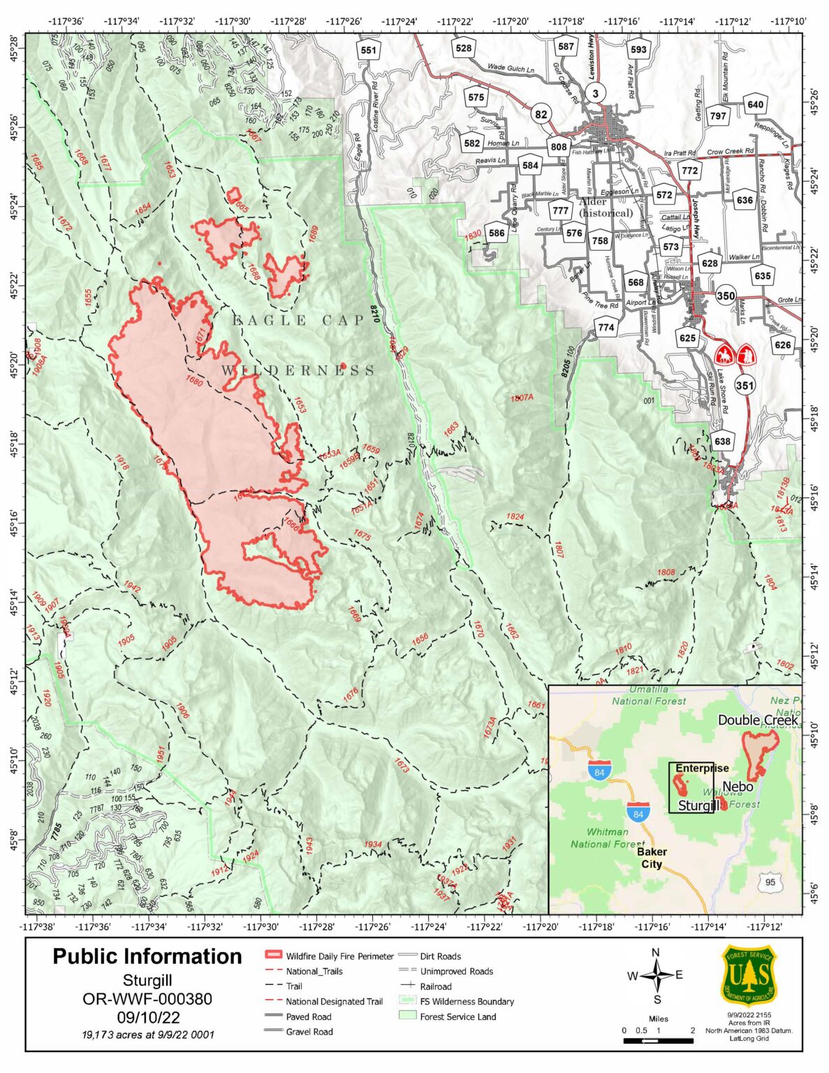 Double Creek Fire Containment Holds At 15%, Work Continues On Sturgill 