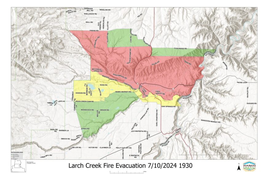 Three more task forces sent to Larch Creek Fire in Wasco County ...