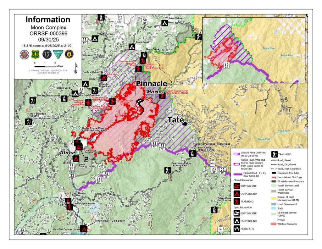 A map of the moon complex fire